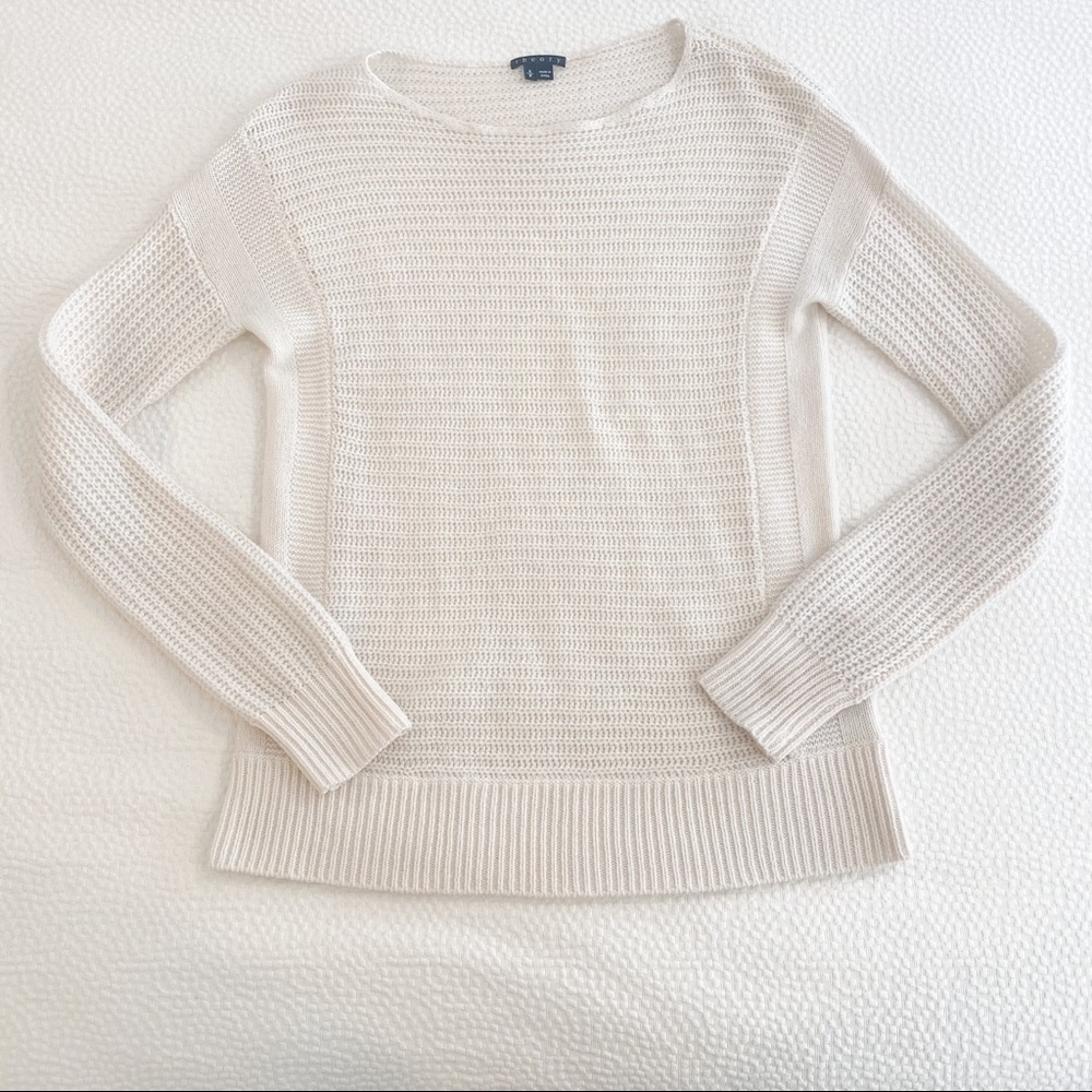 Theory | Cream Cashmere Knit Sweater